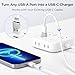 BASESAILOR USB to USB C Adapter 3Pack,Type C Female A Male Charger Converter for Apple Watch Ultra iWatch 8 7,Samsung Galaxy Note 10 20 S21 S22 S23 S24,Beats Flex,MacBook Pro,iMac,PC,Laptop,Computer