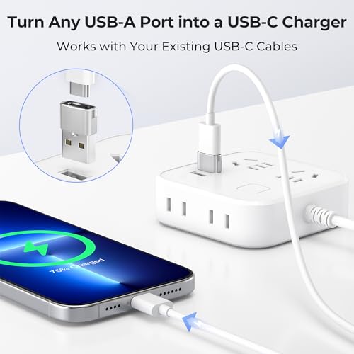 Image of Basesailor USB to USB C Adapter 3 Pack,Type C Female A Male Charger Converter for Apple Watch Ultra iWatch 8 7 SE,iPhone 15 14 13 12 Pro,Airpods 2,iPad 8th 9th 10th Air 4th 5th Mini 6th Generation,OTG
