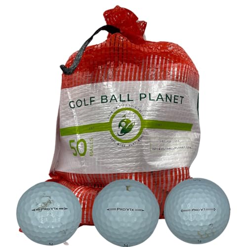 Golf Ball Planet 50 Pack of Pro V1 and Pro V1x Used Golf Balls in Mesh Bag (3A/Good)