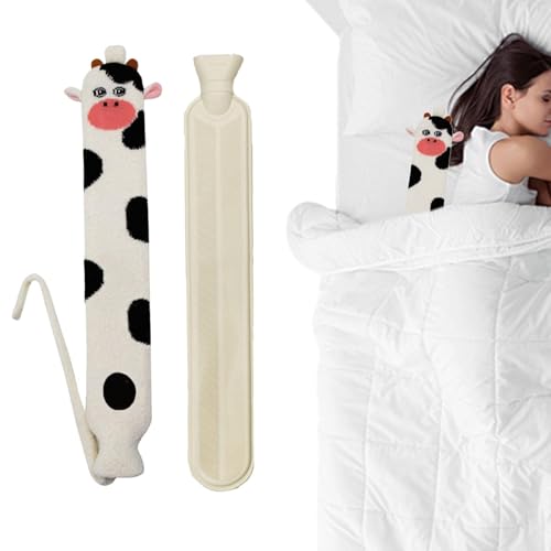 Bouillotte d'hiver longue capacité 2L chauffe-lit avec housse douce