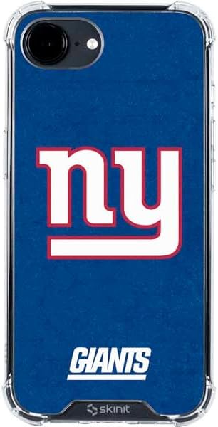 Skinit Clear Phone Case Compatible with iPhone 16e - Officially Licensed NFL New York Giants Large Logo Design
