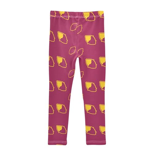 ZZKKO Girls Leggings Roasted Sweet Potato Toddler Girls Clothes Leggings for Girls Toddler Girls Leggings 3-4T2