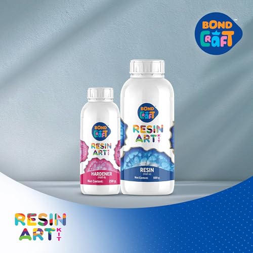 Image of Epoxy Resin Art 750 gm|Crystal Clear 2-Part Liquid Epoxy for DIY Crafts, Jewellery, and Casting Projects | Glossy Finish, Bubble-Free, UV-Resistant, Self-Levelling Resin