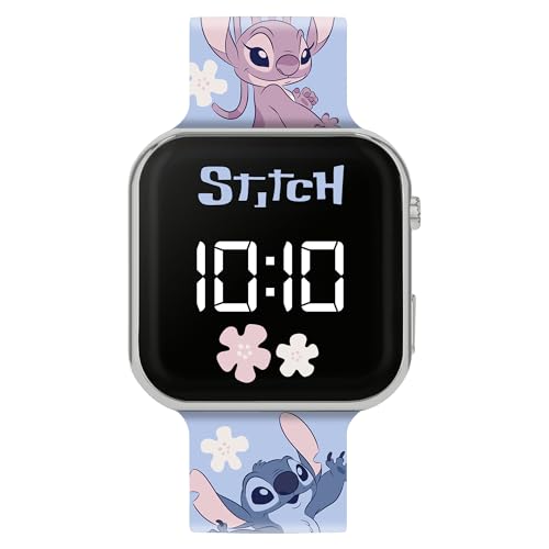 Disney Lilo & Stitch Blue Printed Strap LED Watch LAS4200