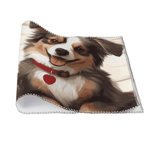 Set de table en toile infroissable chat chien facile a nettoyer