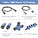Plinkwirekb NMEA 2000 N2K Starter Kit Marine Grade Backbone Cable Drop Cable Tee Splitter 5 Way T Connector Terminators Power Cable with Fuse for Lowrance Simrad B&G Navico Garmin Networks (Kit D)