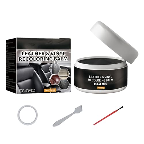 Mnozreo Crema Reparadora de Cuero,Negro,50G(Reparación Cuero para Asientos de Automóvil,Sofás,Abrigos,Limitado a Pequeños Daños)