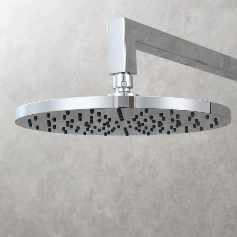 Cabezal De Ducha De Plástico Abs De 10 Pulgadas Para Ducha De Baño, Rociador De Refuerzo Para Inodoro, Cromado