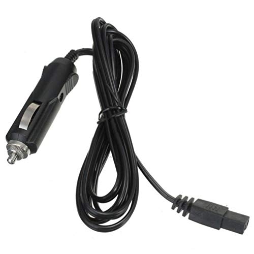 Vosarea 2 Pin Lead Cable Plug Wire Power Cord for Car Auto Cooler Cool Box Mini Fridge 3m 12V Cigarette Lighter Plug Universal Extension Cable