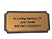 Customized Engraved Plaque Gold or Silver Name Plate Custom Engraving