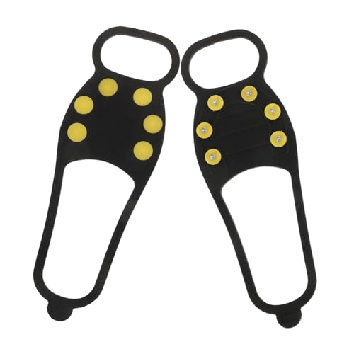 VICASKY 1 Pair Non Slip Shoe Grippers for Winter Activities Ice Cleats for All Shoe for Hiking Jogging and Outdoor Sports Durable Spikes for Enhanced Traction