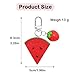 Atifober Red Watermelon Keychain, Cute Fruit Bag Charms for Handbags Novelty Key Chains Acrylic Funny Mini Backpack Accessories for Women Birthday Valentines Day Gift