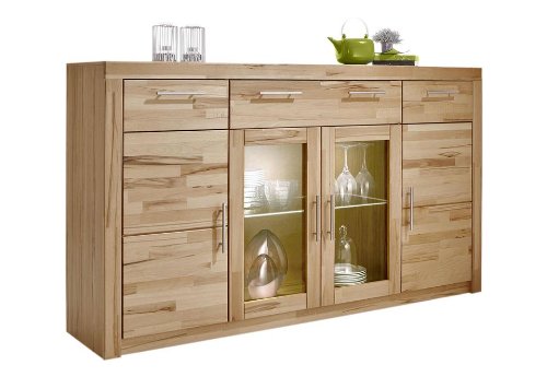 Möbeldesign Team 2000 GmbH Highboard Anrichte Kommode Sideboard Kernbuche teilmassiv geölt 3442-13 Möbeldesign Team 2000 GmbH Highboard Anrichte Kommode Sideboard Kernbuche teilmassiv geölt 3442-13