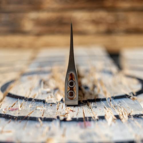 Queen of Hearts Throwing Axe: World Axe Throwing League Premium Competition Throwing Axe, WATL Throwing Hatchet with Round Hickory Wooden Handle (Round Handle)