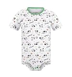 Landofgenie Men Short Sleeve Bodysuit Pajama Panda Print Bodysuit One Piece Pajamas Rompers Basic Onesie M