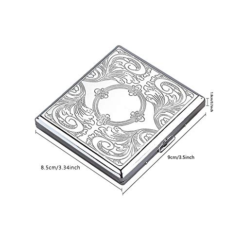 SteelFever Metal Cigarette Case Box Holds 20 Cigarettes 84mm