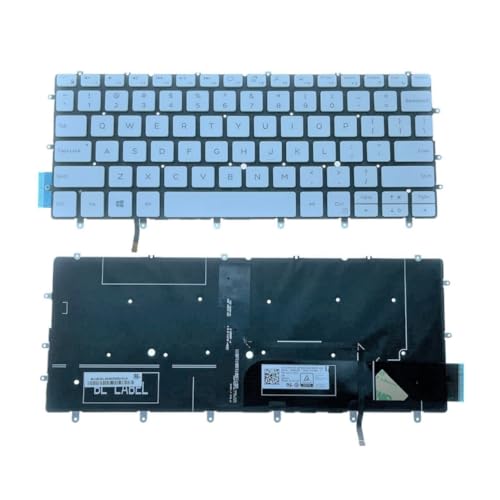 Clavier rétroéclairé US White pour travailler en voyage sur XPS13 13-9370 P82G