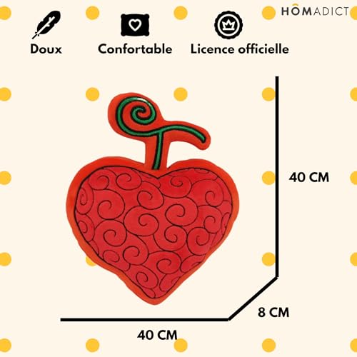 Lyo, Cuscino 3D One Piece Devil Fruit Ope Ope, 40 Cm, Poliestere, Manga-Anime - 3