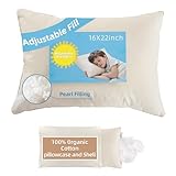LOFE 16x22 Kid Pillow with 100% Organic Cotton Pillowcase...