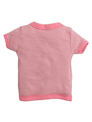 Image of Pooja Baby Baby Boys' & Baby Girls' T-Shirt Hosiery Cotton Clothing Jhabla /Vest Front Open T- Shirt with Snap Buttons Pack Of 4