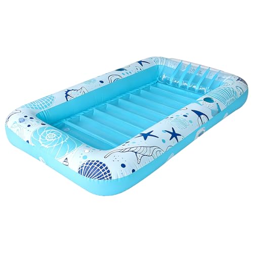Piscine gonflable et matelas de bronzage portable pour en finir avec le sable de plage