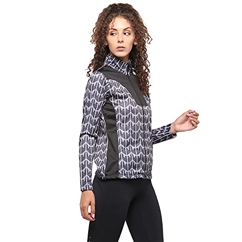 Image of OFF LIMITS Polyester Standard Length WMN SP AOP CNS Jacket FOR WOMEN ( BLACK / GREY ),Medium