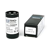 TEMCo Motor Start Capacitor SC0056-64-77 mfd 220-250 V VAC Volt 64-77 uf Round HVAC AC Electric