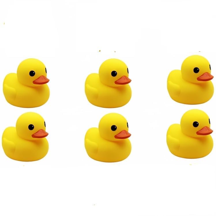 SABIRAT Soft Rubber Duck Bath Toys for New-Born Babies & Kids [Pack of: 6, Yellow] (B0C8CZWVVY) Amazon Price History, Amazon Price Tracker