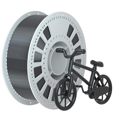 NevsBye Silk PLA 3D Printer Filament, Black PLA Filament 1.75mm, 1kg (2.2lbs)...