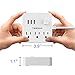2 Pack Power Strip with 3 USB 3 Outlet, TESSAN Desktop Charging Station with 5 ft Extension Cord with USB Ports, Mini Outlet Extender for Cruise Ship Dorm Room Accessories – White