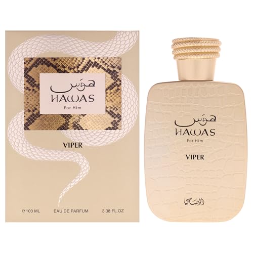 Image of RASASI Hawas Viper Eau de Parfum for Men, 100ml (3.4 oz) Oriental & Rich Scent Spray
