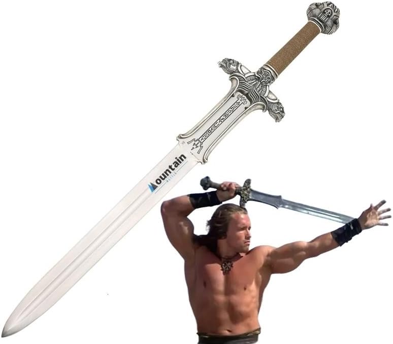 Mettleive  Conans The Barbarian Father Sword Full Tang Conans Real Atlantean Barbarian Destroyer Conquering Double Edge Two Sided Cold Steel Sword