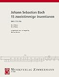 bach invention 8 pdf  15 zweistimmige Inventionen: BWV 772-786. 2 Flöten.