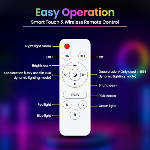 Image of Simpex 18 Inch RGB LED Ring Light Compatible with Smartphones & Cameras | 25 RGB Modes | Adjustable Brightness | Remote Control for YouTube, Makeup, Photography, Live Streaming & Video Shoot