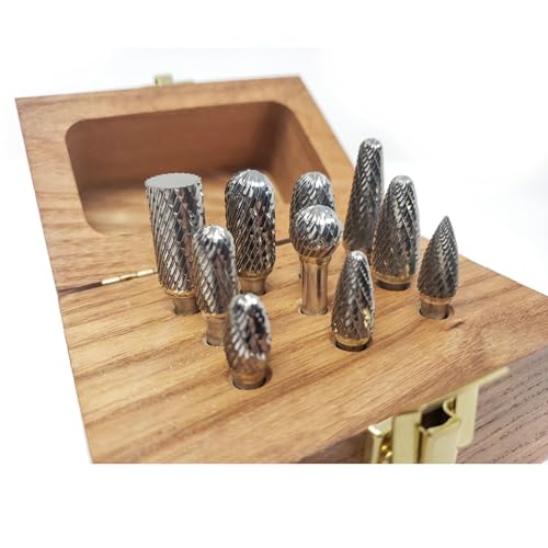 Set 1 Double Cut Carbide Burr miniatura 1