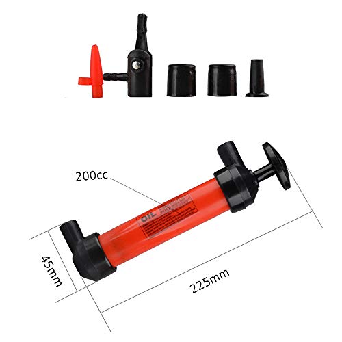 Sangmei Bomba de óleo manual portátil Tubo de sifão Mangueira de carro Extrator de transferência de