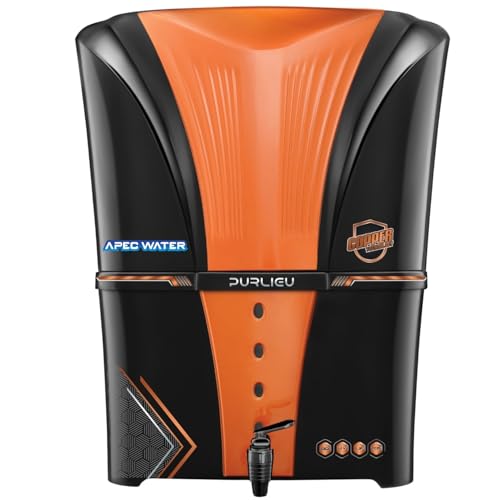 Image of Apec Water Mineral RO+UV+UF 12 Liter RO + UV + TDS ADJUSTER Water Purifier With Copper Charge Technology Black & Copper Best For Home and Office (Made In India)