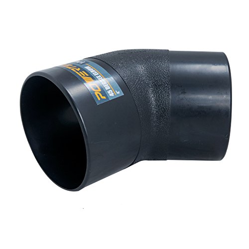 POWERTEC 70183 4” 45 Degree Elbow - ABS Plastic Dust Collector Connector (Black) by POWERTEC - Used condition - US$9.46