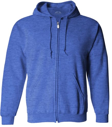 Joe's USA Men's Full Zipper Hoodies Hooded Sweatshirts in 26