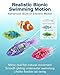 Imagen de Swimming Robot Fish Toy Electronic Pet Fish Bath Toy Interactive Colorful Cat Pool Toys Robotic Fishes with LED Light Waterproof Magic Water-Activated Glowing Swimming Fishes Luminous Function