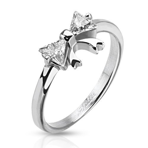 BlackAmazement Anillos Mujer acero inoxidable Cubic Zirconia BlackAmazement Anillos Mujer acero inoxidable Cubic Zirconia