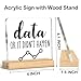 Funny Office Desk Decor Gifts for Data Analyst Programmer Data or It Didn't Happen Acrylic Desk Plaque Sign
