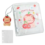 PAVIKE シール帳 女の子 透明シール シール手帳 透明シール帳 取り外し可能 防水性 耐摩耗性 学生、ノート愛好家、小さなカードコレクターなど 約10.7*9.2CM 内側の20ページ