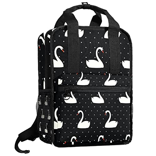 Sac à dos garçons motif cygne blanc, cadeau idéal taille unique