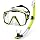 Set de Snorkel Seco para Adultos con Máscara de Buceo y Lente de Vidrio Templado - Equipo de Snorkeling Seguro miniatura 1