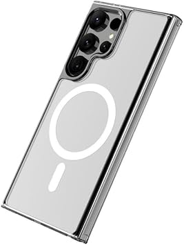 PSR Accessory Samsung Galaxy S25 Ultra MagSafe Compatible Transparent Case with – Magnetic Wireless Charging Support, Shock Absorbing and Durable Protection, Slim and Lightweight Design