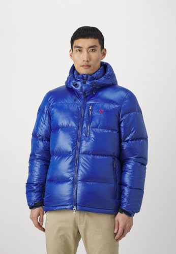 Image of POLO RALPH LAUREN Mens The Gorham Glossed Down Jacket (Royal Blue, 2XL)