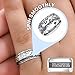 SHOP LC DELIVERING JOY Fashion Rings for Women - Chunky Mood Anxiety Fidget Ring Stress Relief Jewelry Silver Flower Spinner - Anniversay Christmas Gifts Size - 10 Birthday Gifts