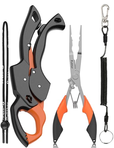 Alicates de pesca con cortador de línea multifunción y kit de herramientas pullther