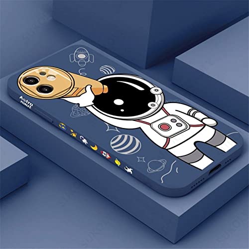 Coque en silicone astronaute créatif iPhone 12 Pro Max T5